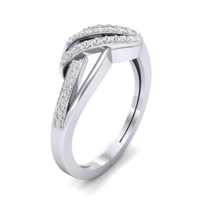 Pave Flight Diamond Ring (0.22 CTW) Perspective View