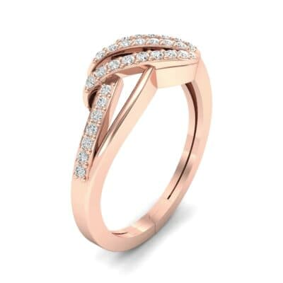 Pave Flight Diamond Ring (0.22 CTW) Perspective View