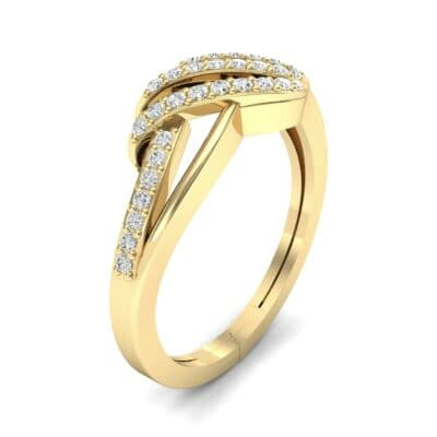 Pave Flight Diamond Ring (0.22 CTW) Perspective View
