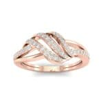 Pave Flight Diamond Ring (0.22 CTW) Top Dynamic View
