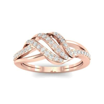 Pave Flight Diamond Ring (0.22 CTW) Top Dynamic View