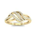 Pave Flight Diamond Ring (0.22 CTW) Top Dynamic View