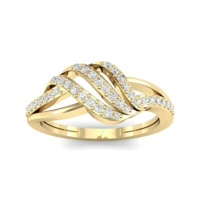 Pave Flight Diamond Ring (0.22 CTW) Top Dynamic View
