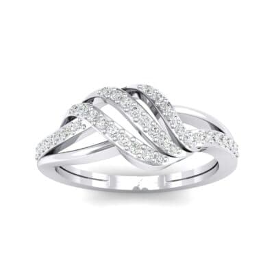 Pave Flight Diamond Ring (0.22 CTW) Top Dynamic View