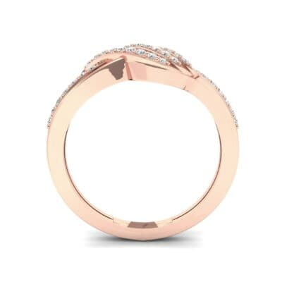 Pave Flight Diamond Ring (0.22 CTW) Side View
