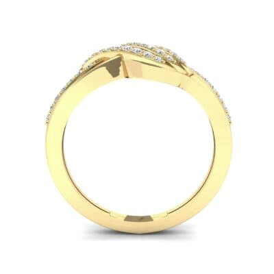 Pave Flight Diamond Ring (0.22 CTW) Side View