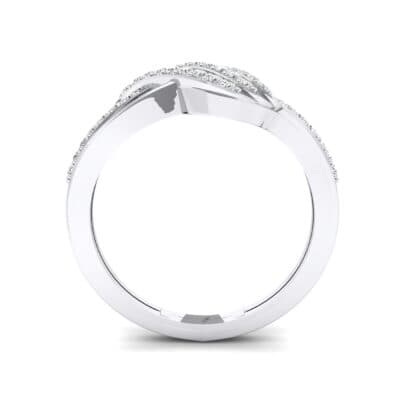 Pave Flight Diamond Ring (0.22 CTW) Side View