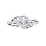 Pave Flight Diamond Ring (0.22 CTW) Top Flat View