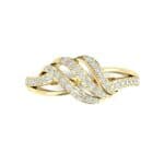 Pave Flight Diamond Ring (0.22 CTW) Top Flat View