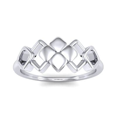 One-Tone Squarish Ring (0 CTW) Top Dynamic View