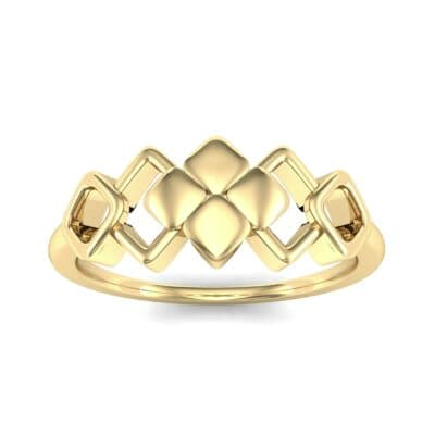 One-Tone Squarish Ring (0 CTW) Top Dynamic View
