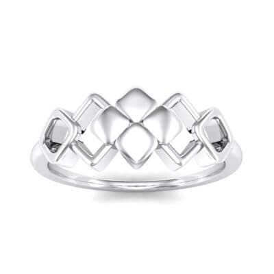 One-Tone Squarish Ring (0 CTW) Top Dynamic View