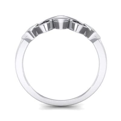 One-Tone Squarish Ring (0 CTW) Side View