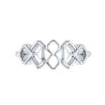 One-Tone Squarish Ring (0 CTW) Top Flat View