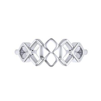 One-Tone Squarish Ring (0 CTW) Top Flat View