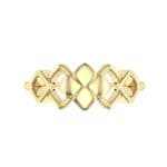 One-Tone Squarish Ring (0 CTW) Top Flat View