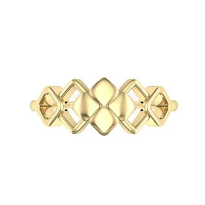One-Tone Squarish Ring (0 CTW) Top Flat View