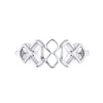 One-Tone Squarish Ring (0 CTW) Top Flat View