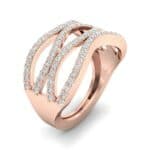 Flux Pave Diamond Ring (0.56 CTW) Perspective View