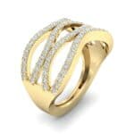 Flux Pave Diamond Ring (0.56 CTW) Perspective View