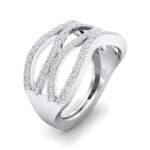 Flux Pave Diamond Ring (0.56 CTW) Perspective View