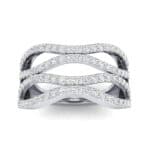 Flux Pave Diamond Ring (0.56 CTW) Top Dynamic View