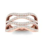 Flux Pave Diamond Ring (0.56 CTW) Top Dynamic View