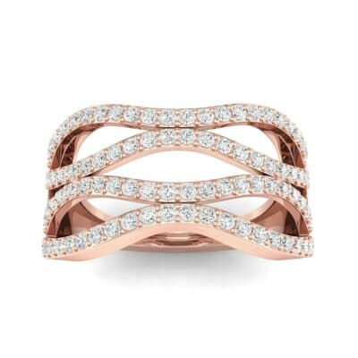Flux Pave Diamond Ring (0.56 CTW) Top Dynamic View