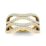 Flux Pave Diamond Ring (0.56 CTW) Top Dynamic View