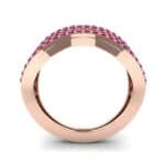 Flux Pave Ruby Ring (0.56 CTW) Side View