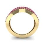 Flux Pave Ruby Ring (0.56 CTW) Side View