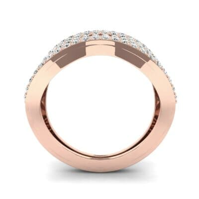 Flux Pave Diamond Ring (0.56 CTW) Side View