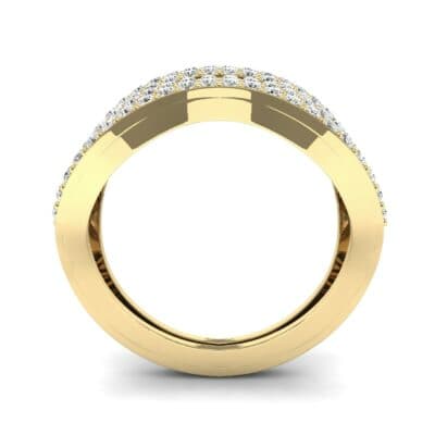 Flux Pave Diamond Ring (0.56 CTW) Side View