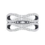Flux Pave Diamond Ring (0.56 CTW) Top Flat View