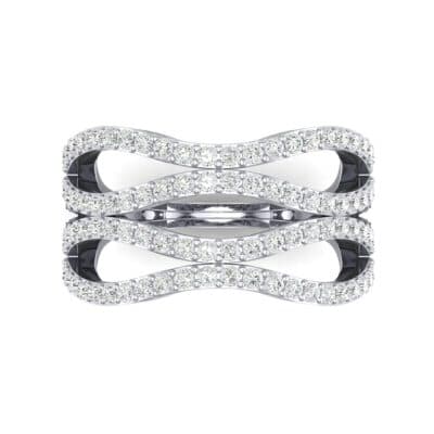 Flux Pave Diamond Ring (0.56 CTW) Top Flat View
