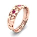 Tile Ruby Ring (0.33 CTW) Perspective View