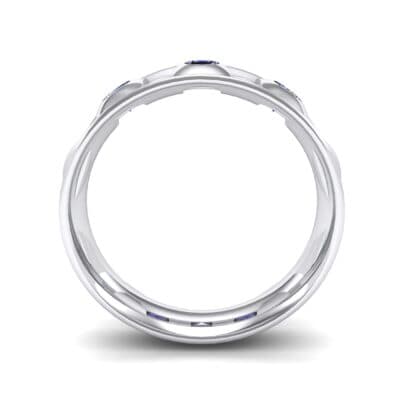 Tile Blue Sapphire Ring (0.33 CTW) Side View