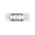 Tile Crystal Ring (0.33 CTW) Top Flat View