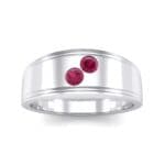 Two-Stone Ruby Ring (0.22 CTW) Top Dynamic View