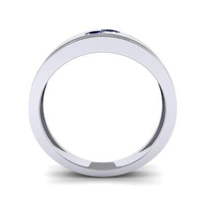Two-Stone Blue Sapphire Ring (0.22 CTW) Side View
