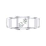 Two-Stone Crystal Ring (0.22 CTW) Top Flat View