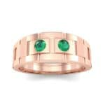 Link Emerald Ring (0.22 CTW) Top Dynamic View