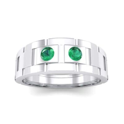Link Emerald Ring (0.22 CTW) Top Dynamic View