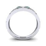 Link Emerald Ring (0.22 CTW) Side View
