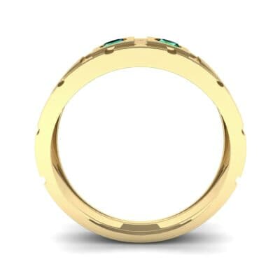 Link Emerald Ring (0.22 CTW) Side View