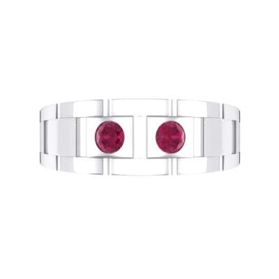 Link Ruby Ring (0.22 CTW) Top Flat View