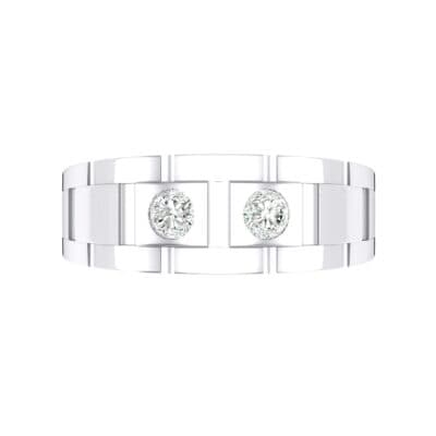 Link Crystal Ring (0.22 CTW) Top Flat View