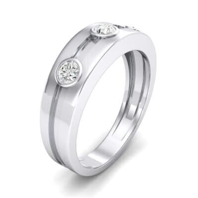 Three-Stone Channel Diamond Ring (0.33 CTW) Perspective View