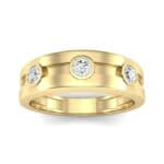 Three-Stone Channel Diamond Ring (0.33 CTW) Top Dynamic View