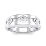 Three-Stone Channel Crystal Ring (0.33 CTW) Top Dynamic View